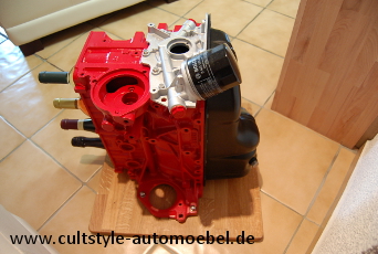 Cultstyle auto mbel 4-Zylinder Motorblock Weinstnder oben