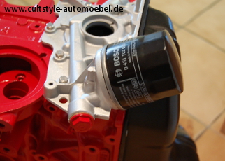 Cultstyle auto mbel 4-Zylinder Motorblock Weinstnder lfilter